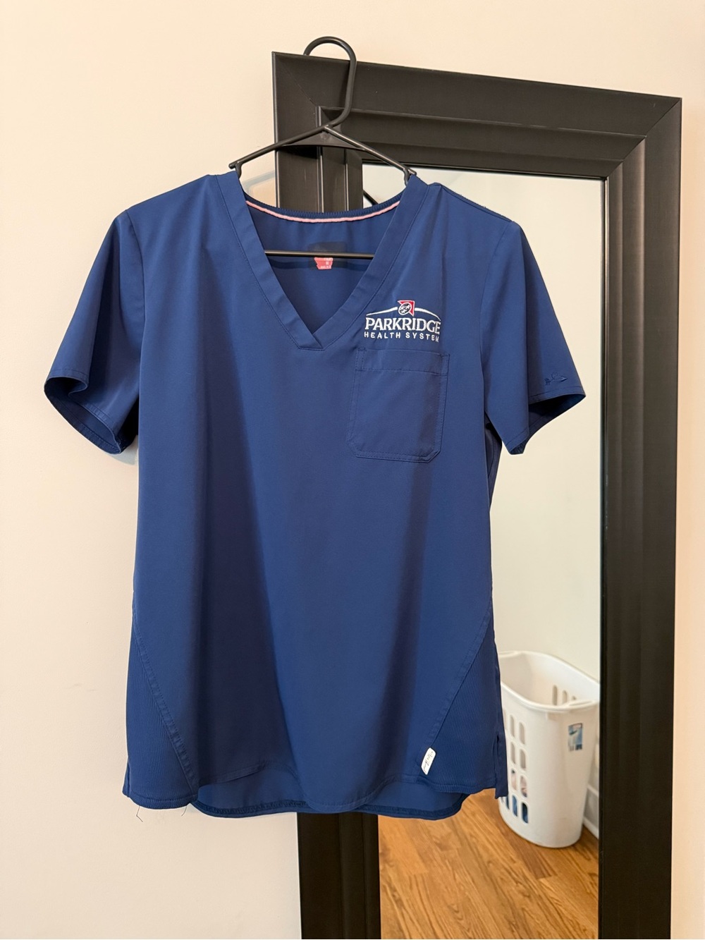 Parkridge Health System Navy V-Neck Scrub Top
